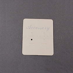Earring Displays Cards, Wheat, 55x45mm(X-CDIS-R010)