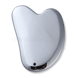 Synthetic Terahertz Stone Massage Tools, Heart Gua Sha Boards for Professional or Home Spa, Relaxing, Healing, Pain Relief, 92.5x66.5x8mm, Hole: 2.7mm(G-F767-08C)