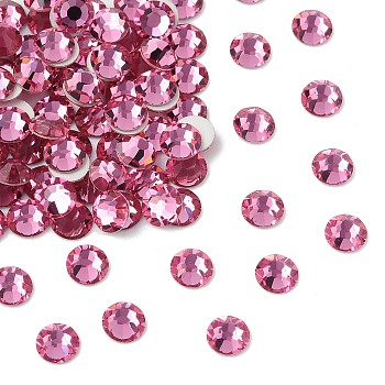 Preciosa&reg MAXIMA Crystal No Hotfix Flatback Stones, Czech Crystal, Dura Foiling, Round(438 11 615 Chaton Rose), 70010 Rose, SS10(2.7~2.9mm)