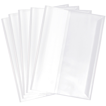 10Pcs Plastic Book Covers, Rectangle, Clear, 440x305x0.1~0.2mm
