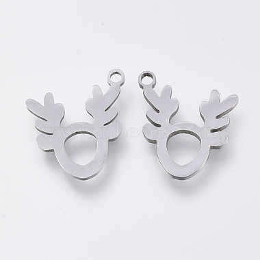 Stainless Steel Color Deer Stainless Steel Charms