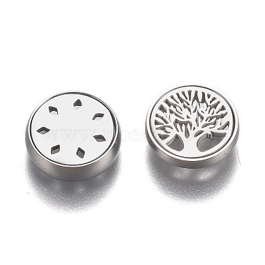 304 Stainless Steel Diffuser Locket Aromatherapy Essential Oil(AJEW-N025-07P)-4