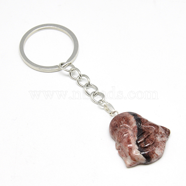 Synthetic & Natural Gemstone Keychain(KEYC-S253-08)-2