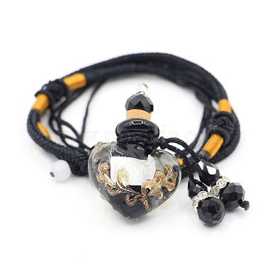 Black Heart Lampwork Necklaces