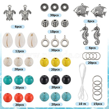 SUNNYCLUE DIY Ocean Theme Bracelet Making Kit(DIY-SC0023-57)-2
