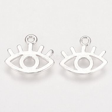 Real Platinum Plated Eye Brass Charms