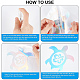 8 Sheets 4 Style Turtle & Infinity Laser Style PET Waterproof Self-Adhesive Stickers(STIC-GF0001-01C)-3