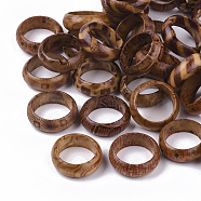 Wood Thumb Rings, BurlyWood, Size 10, 20mm(X-RJEW-N028-05-M)