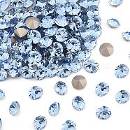 Preciosa&reg MAXIMA Crystal Round Stones, Czech Crystal, Dura Foiling, Round(431 11 615 Chaton), 30020 Light Sapphire, SS39(8.15~8.4mm)(Y-PRC-RBSS39-30020)