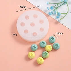 Blueberry DIY Silicone Candle Molds, for Candle Making, White, 7.2cm, Inner Diameter: 1.6cm(PW-WG55218-02)