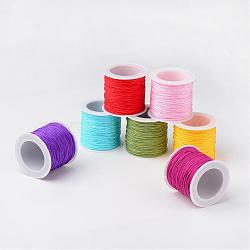Nylon Thread Cord, DIY Material for Jewelry Making, Mixed Color, 0.8mm, about 38.27 yards(35m)/roll(NS018)