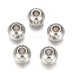 304 Stainless Steel Beads, 12x10mm, Hole: 4mm(X-STAS-Q150)