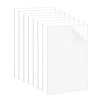 Olycraft Transparent Acrylic for Picture Frame, Rectangle, Clear, 15.2x10.2x0.1cm