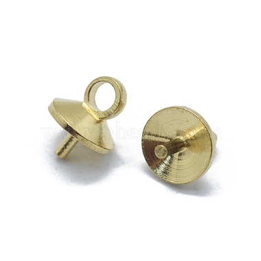 Brass Cup Pearl Peg Bails Pin Pendants(KK-L184-18C)-2