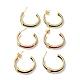 Cubic Zirconia Rectangle Stud Earrings(EJEW-F288-16G)-1