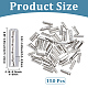 150Pcs Brass Aglets for Shoelaces(KK-CY0001-14P)-2