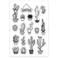 PVC Plastic Stamps, for DIY Scrapbooking, Photo Album Decorative, Cards Making, Stamp Sheets, Plants Pattern, 16x11x0.3cm(DIY-WH0167-56M)