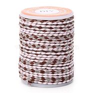 4-Ply Polycotton Cord Metallic Cord, Handmade Macrame Cotton Rope, for String Wall Hangings Plant Hanger, DIY Craft String Knitting, Gray, 1.5mm, about 4.3 yards(4m)/roll(OCOR-Z003-D41)