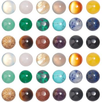 Gemstone Cabochons, Half Round/Dome, 8x4mm, 36pcs/box