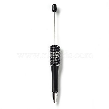 Black Plastic Beadable Pens