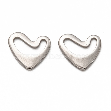 Stainless Steel Color Heart 201 Stainless Steel Linking Rings