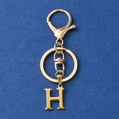 Letter H Stainless Steel Keychain