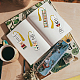 4 Patterns Rectangle Waterproof Acrylic Bookmarks Set(DIY-GL0004-50A)-2