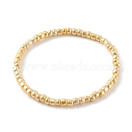 Electroplate Round Glass Seed Bead Stretch Bracelets, Golden Plated, Inner Diameter: 2-3/8 inch(6cm)(BJEW-JB06328-01)