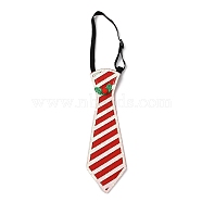 Chistmas Theme Non-woven Fabrics Necktie, for Boy, with Elastic Band, Stripe, Inner Diameter: 77~137mm(AJEW-L092-A05)