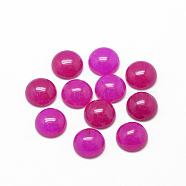 Natural Agate Cabochons, Dyed, Half Round/Dome, Magenta, 12x5mm(X-G-R416-12mm-13)