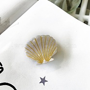 Shell Shape Cellulose Acetate Claw Hair Clips, Hair Accessories for Women & Girls, Gainsboro, 38mm(PW-WG49F1A-03)