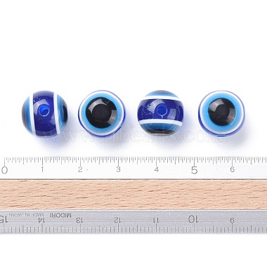 Round Evil Eye Resin Beads(X-RESI-R159-12mm-08)-5