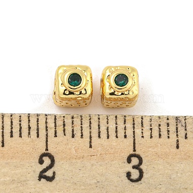 Brass Micro Pave Cubic Zirconia Beads(KK-G490-18G-01)-3