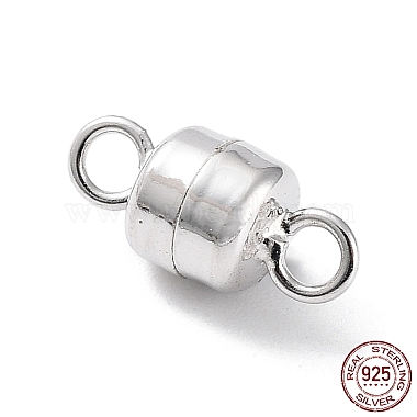 Platinum Column Sterling Silver Magnetic Clasps