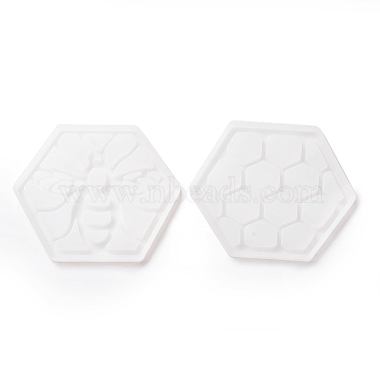 DIY Bee and Honeycomb Shape Coaster Silicone Molds(DIY-K044-01)-2