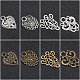 8 Sets 4 Style Alloy Hook Button and Alloy Interlocking Clasps(BUTT-GF0001-04)-3
