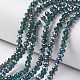 Electroplate Transparent Glass Beads Strands(X-EGLA-A034-T6mm-Q15)-1