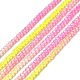 Transparent Gradient Color Glass Beads Strands(GLAA-H021-01A-20)-2