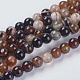 Round Dyed Natural Striped Agate/Banded Agate Beads Strands(G-G582-6mm-04)-1