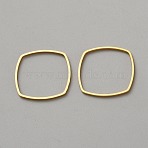304 Stainless Steel Link Rings, Square, Golden, 20x20x1mm, Inner Diameter: 18x18mm(FIND-WH0424-06C-P)