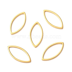 201 Stainless Steel Linking Rings, Eye, Golden, 16x8x1mm(STAS-C030-01A-G)