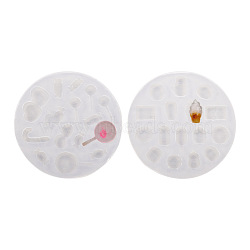 Boutigem 2Pcs 2 Style Silicone Molds, Resin Casting Molds, Epoxy Resin Craft Making, Food & Candy, Clear, 1pc/style(DIY-BG0001-38)