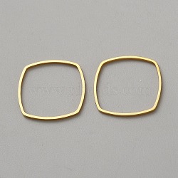 304 Stainless Steel Link Rings, Square, Golden, 20x20x1mm, Inner Diameter: 18x18mm(FIND-WH0424-06C-P)