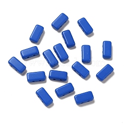 Opaque Acrylic Beads, Rectangle, Royal Blue, 8x4x3mm, Hole: 1mm(OACR-M018-02F)