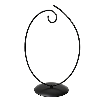 Iron Display Stand, Plant Hanger, Ornaments Display Holder, for Hanging Globe Witch Ball Art Craft, Home Party Decorations Hook, Black, 127x196x300mm