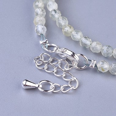 Préhnite naturelle colliers de perles(NJEW-K114-B-A12)-3