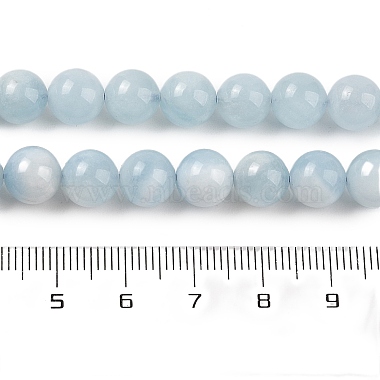 Natural Aquamarine Beads Strands(G-P342-10-8mm-A-01)-2