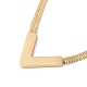 Synthetic Shell Initial Letter V Pendant Necklace(NJEW-G074-58G-03)-2