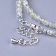 Préhnite naturelle colliers de perles(NJEW-K114-B-A12)-3