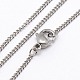 Trendy Unisex 304 Stainless Steel Twisted Chain Necklaces(NJEW-M043-B-02)-1
